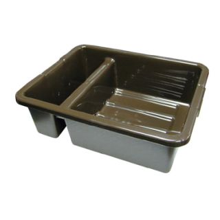 Tote Box 21" x 17" x 7" Brown Divided
